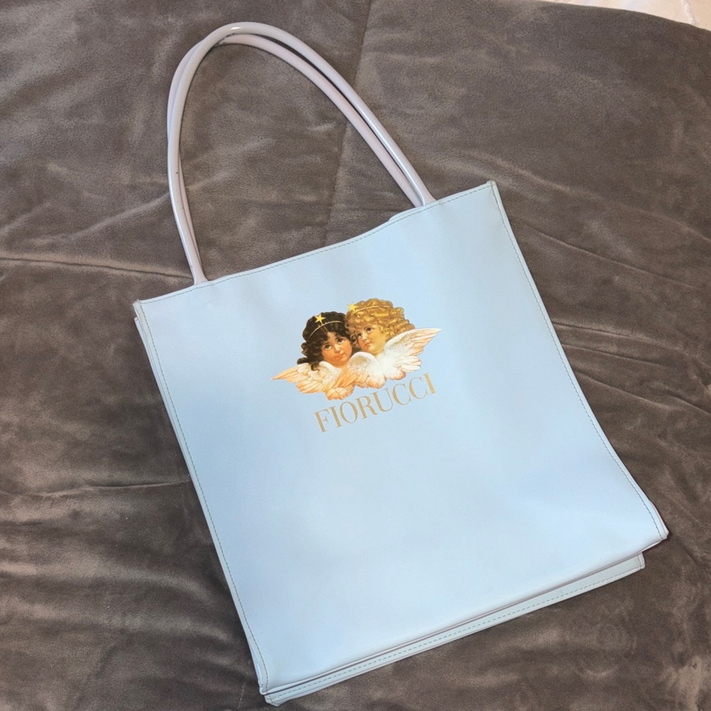 Fiorucci Light Blue Angel Graphic Tote - Picture 11 of 11